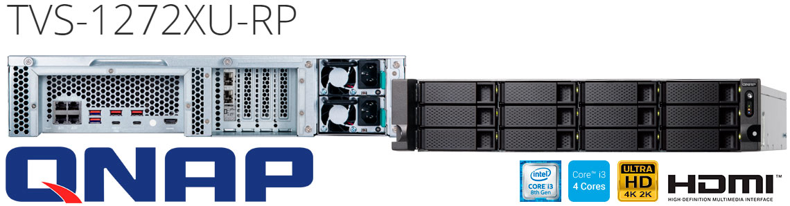 TVS-1272XU-RP: Servidor NAS de alta performance